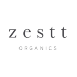 zestt organics brand logo in gray letters